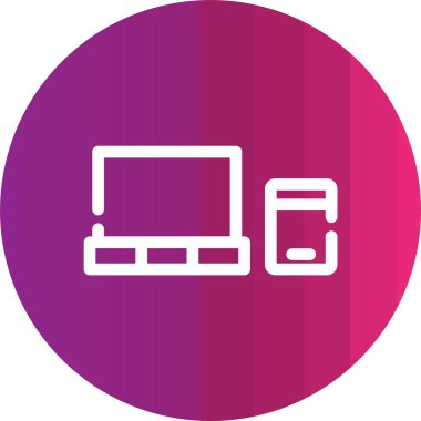 Bilgisayar. Web simgesi vektör illüstrasyonu