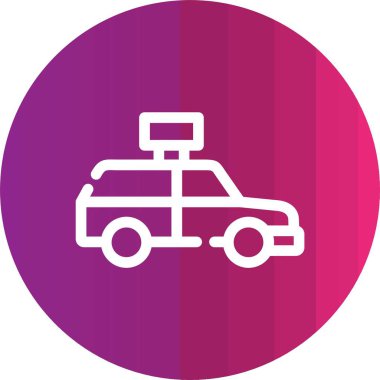 vektör araba simgesi, vektör illüstrasyonu