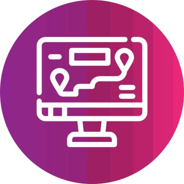 seo modern simgesinin vektör illüstrasyonu