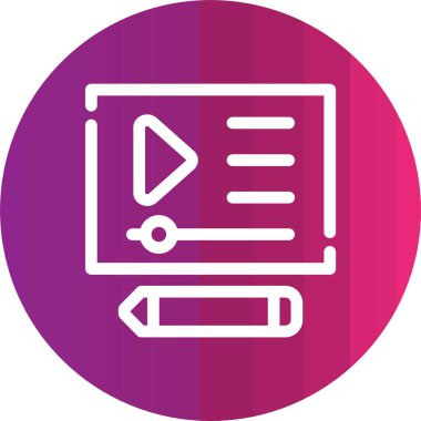 Modern eğitim ikonunun vektör illüstrasyonu