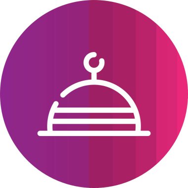 Eşsiz Tabak Vektör Satırı Simgesi