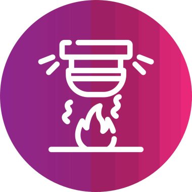 Ateş simgesi, vektör çizimi