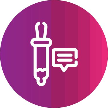 Şırınga simgesinin vektör illüstrasyonu