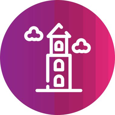 kilise simgesi vektör illüstrasyonu