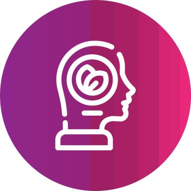 Konuşma baloncuğu vektör simgesine sahip güzel kafa