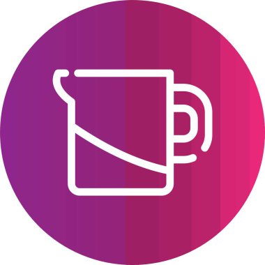 kahve fincanı simgesi, vektör illüstrasyonu