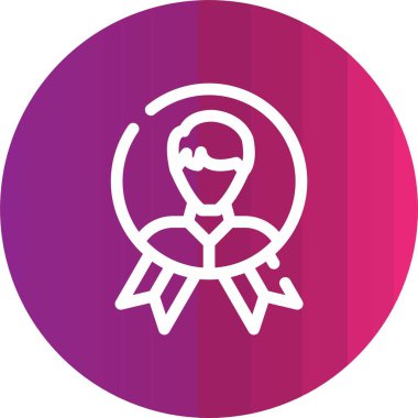 Benzersiz kullanıcı profili vektör simgesi