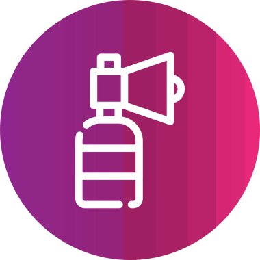 Gaz simgesinin vektör illüstrasyonu