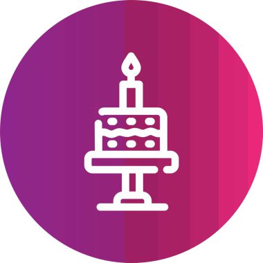 Kek simgesi, vektör illüstrasyonu