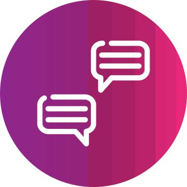 Konuşma baloncuğu simgesinin vektör çizimi