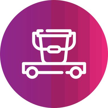 Alışveriş arabası simgesinin vektör çizimi