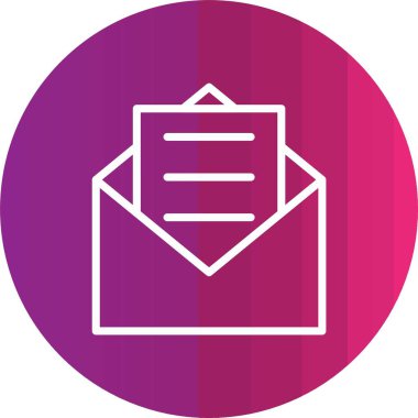 zarf simgesi vektör illüstrasyonu