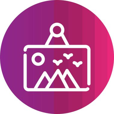 Bir haritanın vektör illüstrasyon simgesi