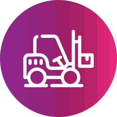 vektör forklift resimleme