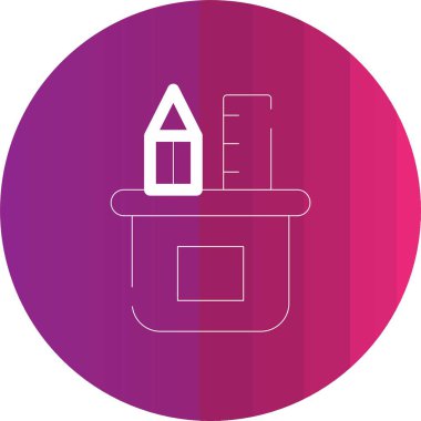 Bir ev simgesinin vektör illüstrasyonu