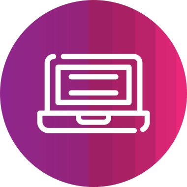 vektör dizüstü simgesi illüstrasyonu