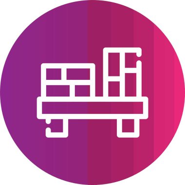 Modern yapı simgesinin vektör illüstrasyonu