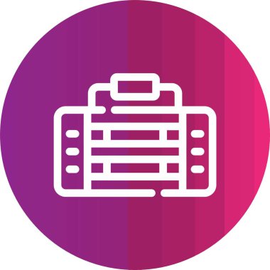 vektör evrak çantası simgesi illüstrasyonu