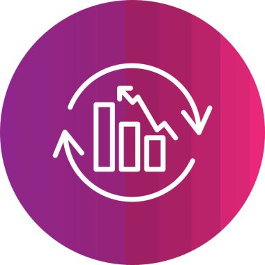 vektör pasta çizelgesi simgesi