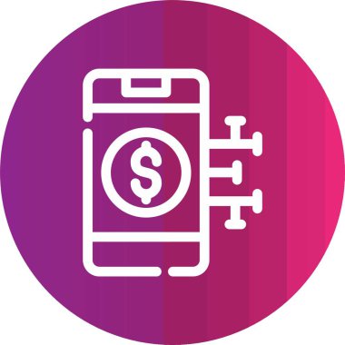 Dolar simgesi vektör illüstrasyonu