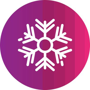 güzel kar tanesi vektör simgesi