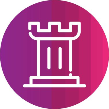 Sütun simgesi, vektör illüstrasyonu