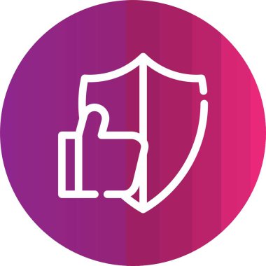 Kalkan simgesinin vektör illüstrasyonu, kalkan kavramı