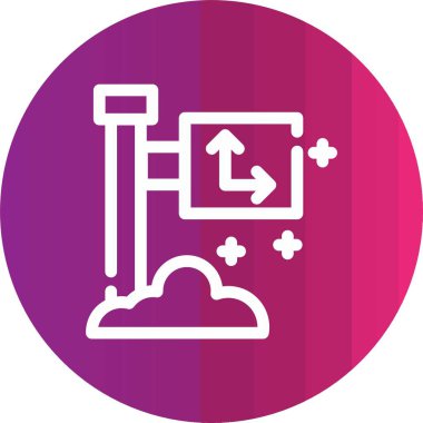 güzel ve siyah çizgi vektör simgesi