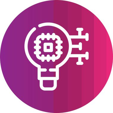 Ampul simgesinin vektör illüstrasyonu