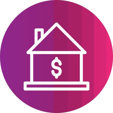 Vektör ev simgesi, vektör illüstrasyonu