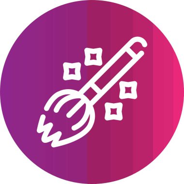 Mor simgenin vektör illüstrasyonu