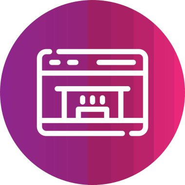 Benzersiz ağ ikonu vektör illüstrasyonu