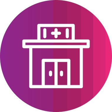 Modern yapı simgesinin vektör illüstrasyonu