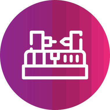 Fabrika simgesi vektör illüstrasyonu