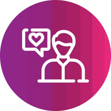 Vektör sohbet simgesi illüstrasyonu