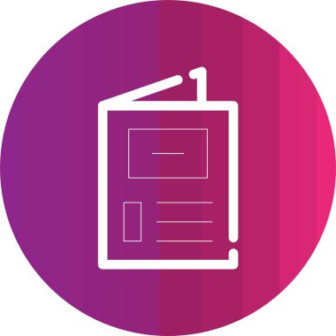 Benzersiz kitap vektörü simgesi