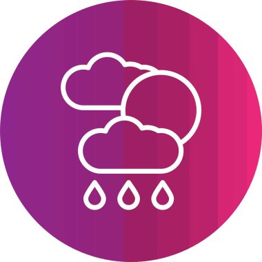 vektör yağmur simgesi çizimi