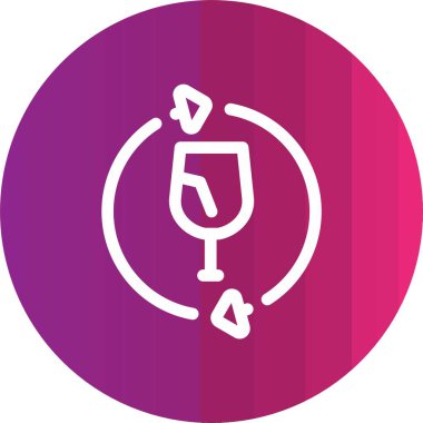 vektör şarap bardağı ico
