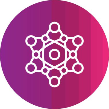 Eşsiz kar tanesi vektör çizgisi simgesi