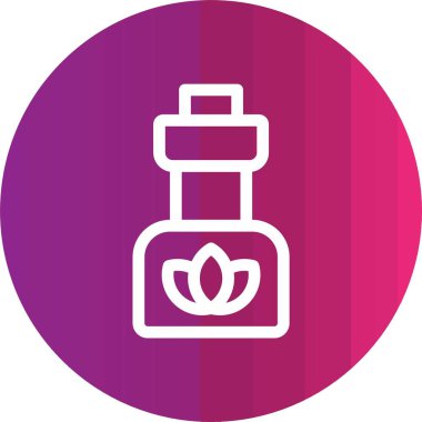 Parfüm ikonunun vektör illüstrasyonu