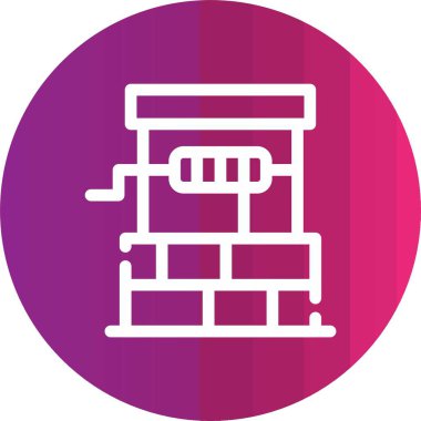 Modern yapı simgesinin vektör illüstrasyonu