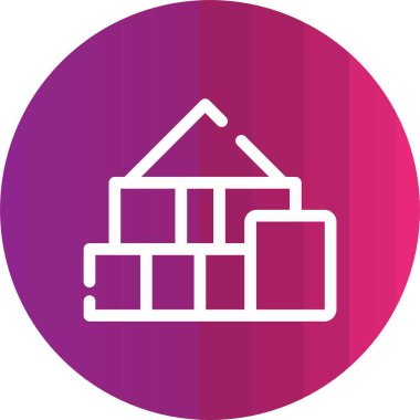 Modern simgenin vektör illüstrasyonu