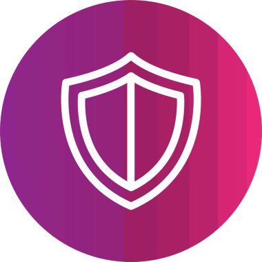 Eşsiz Kalkan çizgi vektör simgesi