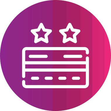 Bilet. Web simgesi basit illüstrasyon