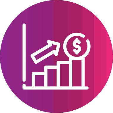 Kişisel finans simgesinin vektör iş illüstrasyonu