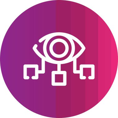 Göz simgesi vektör illüstrasyonu