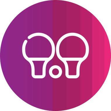 iki tenis topu ikonu, basit vektör illüstrasyonu