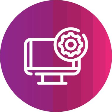 bilgisayar simgesi vektör illüstrasyonu