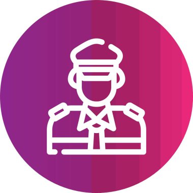 polis simgesi vektör illüstrasyonu