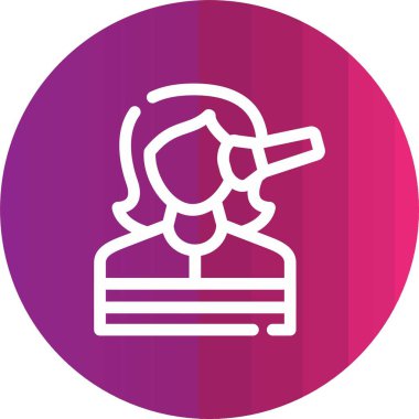 Maskeli bir kadının vektör çizimi